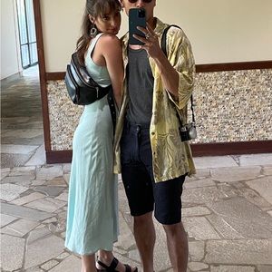 Cute Linen Cutout Dress